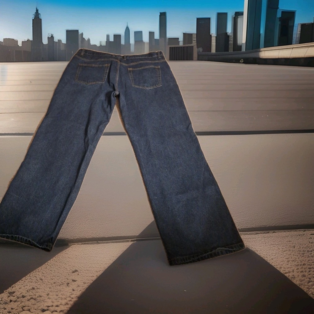 Mens Classic Blue Jeans sz 40 X 30 - Picture 2 of 2